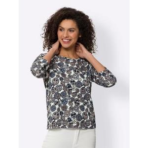 heine Shirt met ronde hals Gedessineerd shirt (1-delig)