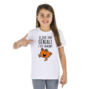 Monsieur Madame Kinder t-shirt IK BEN ZO GEWELDIG HET IS ERGER 2 ans wit