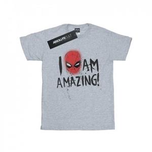 Marvel Girls Spider-Man I Am Amazing katoenen T-shirt 12-13 wit