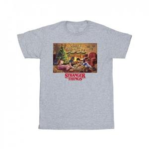 Pertemba FR - Apparel Netflix Girls Stranger Things Christmas Verzamelen katoenen T-shirt 9-11 Years wit