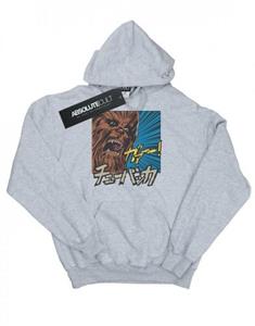 Star Wars jongens Chewbacca gebrul popart hoodie 9-11 Years wit
