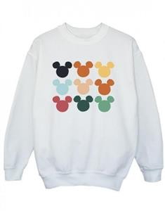 Disney jongens Mickey Mouse hoofden vierkant sweatshirt 5-6 Years wit
