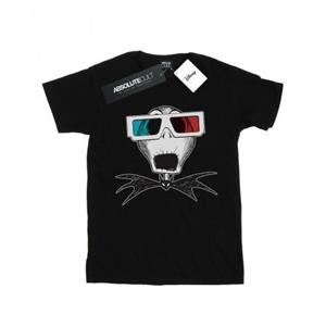 Disney Boys Nightmare Before Christmas Jack Skellington 3D-bril T-shirt 12-13 wit