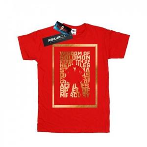 DC Comics Boys Shazam gouden tekst T-shirt 9-11 Years wit