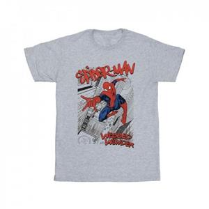 Marvel Spider-Man Sketch City T-shirt voor jongens 9-11 Years wit