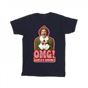 Elf Boys Santa´s Coming T-Shirt 3-4 Years wit