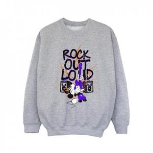 Disney meisjes Mickey Mouse Rock Out Loud Sweatshirt 9-11 Years wit