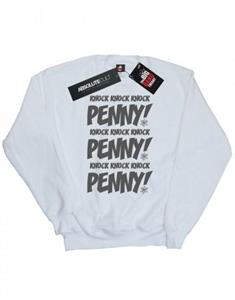The Big Bang Theory Het Big Bang Theory Heren Sheldon Knock Knock Penny Sweatshirt L wit