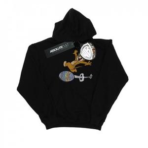 Tom And Jerry Mens Egg Run Hoodie M wit