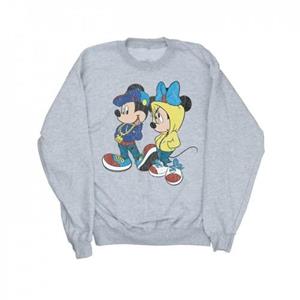 Disney Heren Mickey en Minnie Mouse Pose Sweatshirt 4XL grijs