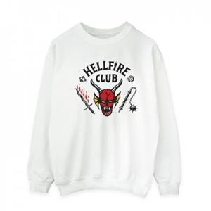 Pertemba FR - Apparel Netflix Heren Stranger Things Hellfire Club Sweatshirt L wit
