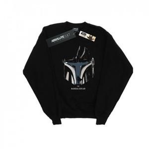 Star Wars Heren The Mandalorian Helm Silhouet Sweatshirt L zwart