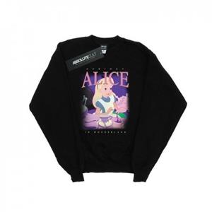 Disney Heren Alice in Wonderland Montage Sweatshirt L zwart