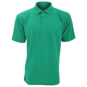 Ultimate Clothing Collection UCC 50/50 effen piqué poloshirt met korte mouwen voor heren 2XL fles groene kleur