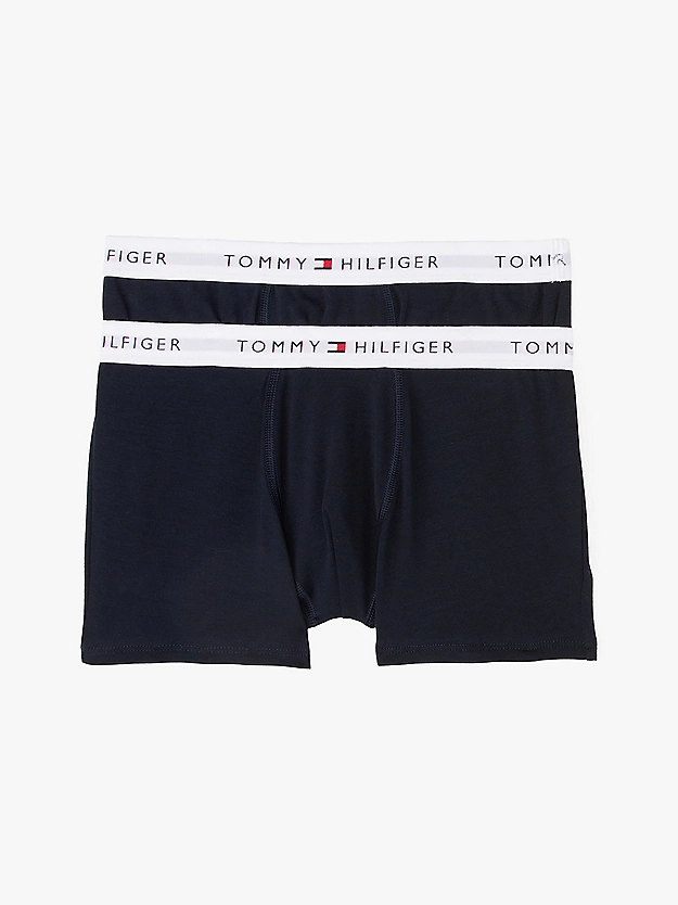 Tommy Hilfiger 2-Pack jongens Boxershorts - Zwarte jongens onderbroeken