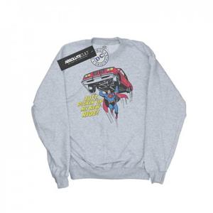 DC Comics Superman New Ride-sweatshirt voor jongens 12-13 zwart