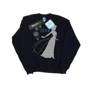 Disney Boys Frozen Elsa Kerstsilhouet Sweatshirt 7-8 Years wit