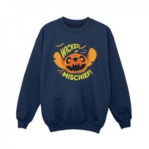 Disney Boys Lilo en Stitch Wicked Mischief Sweatshirt 12-13 zwart