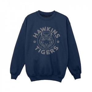 Pertemba FR - Apparel Netflix Boys Stranger Things Hawkins grijze tijgersweater 9-11 Years wit