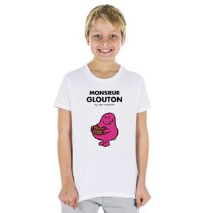 Monsieur Madame Kinder T-shirt meneer GLOUTON 2 ans wit