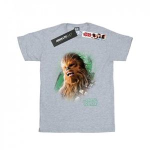 Star Wars Boys The Last Jedi Chewbacca Brushed T-Shirt 9-11 Years wit
