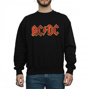 AC/DC katoenen sweatshirt met verweerd logo voor heren L zwart