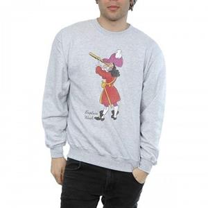 Peter Pan heren klassiek Captain Hook Heather sweatshirt L grijs