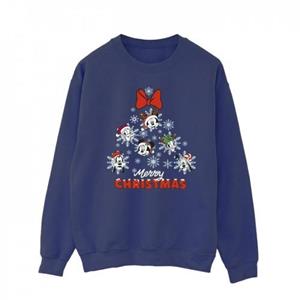 Disney Heren Mickey Mouse en vrienden kerstboom sweatshirt L marineblauwe kleur