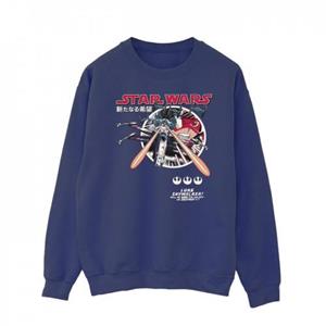 Star Wars Mens Classic Luke Manga Sweatshirt L marineblauwe kleur