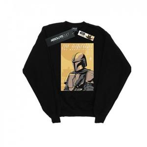 Star Wars Heren het Mandalorian Art Poster Sweatshirt M wit