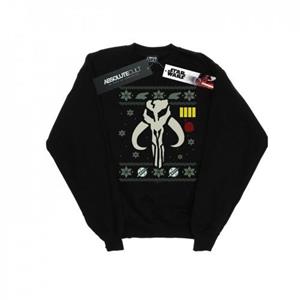 Star Wars Mens Christmas Bantha Skull Sweatshirt L zwart