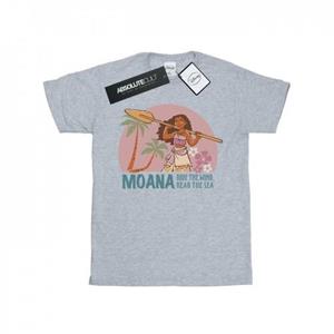 Disney Girls Moana Read The Sea katoenen T-shirt 9-11 Years wit
