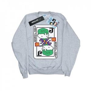 DC Comics Boys Chibi Joker speelkaartsweater 9-11 Years wit