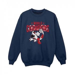 Disney jongens Minnie Mouse wereldkampioenen sweatshirt 5-6 Years wit