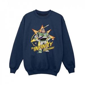 Disney jongens Toy Story Buzz to Infinity sweatshirt 5-6 Years marineblauwe kleur