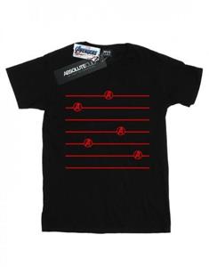 Marvel Boys Avengers Endgame Logo Strepen T-shirt 12-13 wit