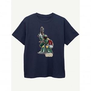 Star Wars jongens Boba Fett karakter T-shirt 12-13 houtskool