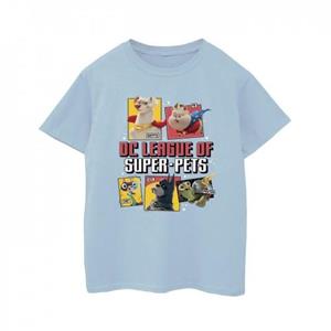 DC Comics jongens DC League of Super-Pets profiel T-shirt 5-6 Years wit