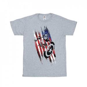 Marvel Boys Avengers Captain America Streaks T-shirt 9-11 Years wit