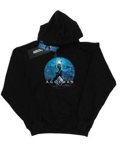 DC Comics Heren Aquaman Circle Poster-hoodie L zwart
