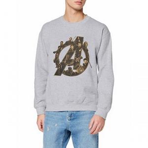 Avengers Infinity War herenlogo-sweatshirt L wit