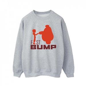 Disney Heren Big Hero 6 Baymax Fist Bump Cutout Sweatshirt L wit