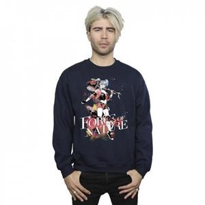 DC Comics Harley Quinn Forces Of Nature-sweatshirt voor heren M marineblauwe kleur