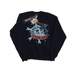 Marvel kerst Spider-Man sweatshirt voor heren L marineblauwe kleur