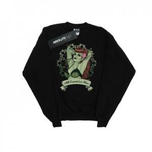 DC Comics Heren Poison Ivy All I Want Is A Kiss Sweatshirt L wit
