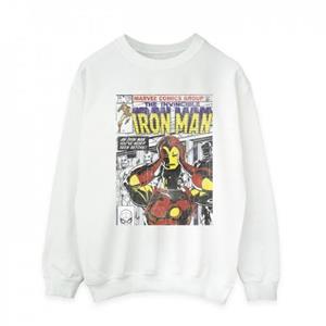 Marvel heren Iron Man hoofduitrusting uit sweatshirt L wit