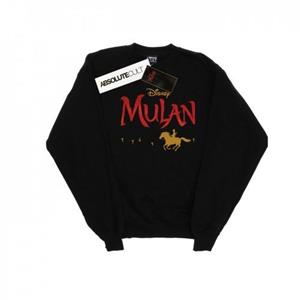 Disney Heren Mulan Movie Logo Sweatshirt M wit