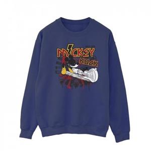 Disney Heren Mickey Mouse Smash Gitaar Rock Sweatshirt L marineblauwe kleur