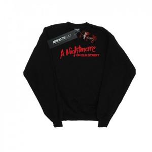 Pertemba FR - Apparel Een nachtmerrie op Elm Street Heren rood logo sweatshirt M wit