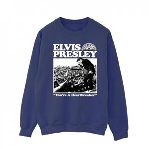 Elvis Heren A Heartbreaker-sweatshirt L marineblauwe kleur